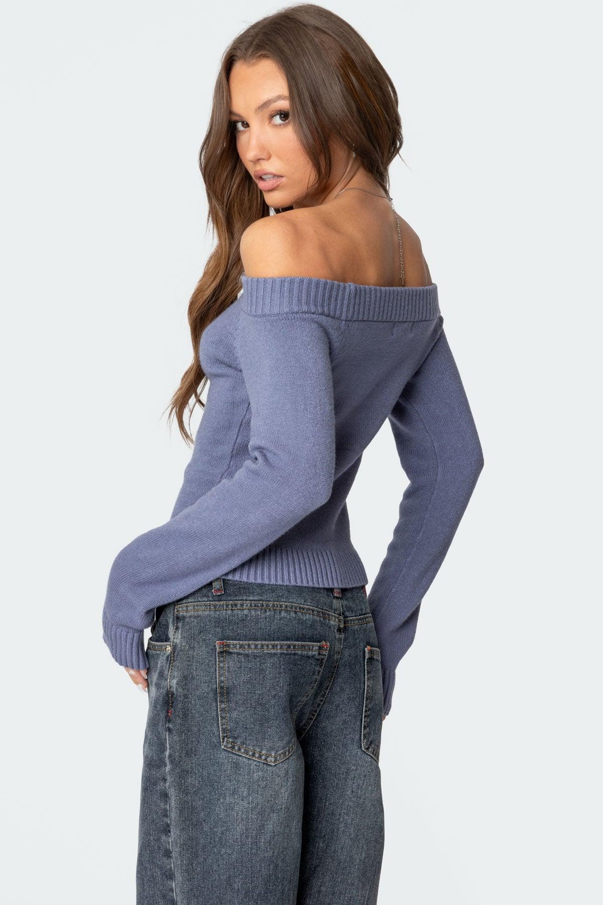 Elona Off Shoulder Knit Top Product Image