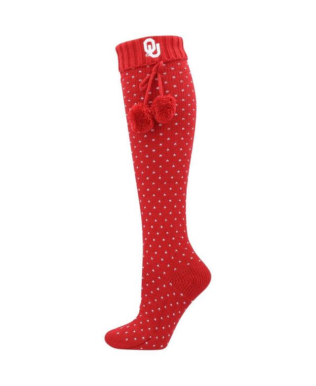 Womens ZooZatz Crimson Oklahoma Sooners Knee High Socks Product Image