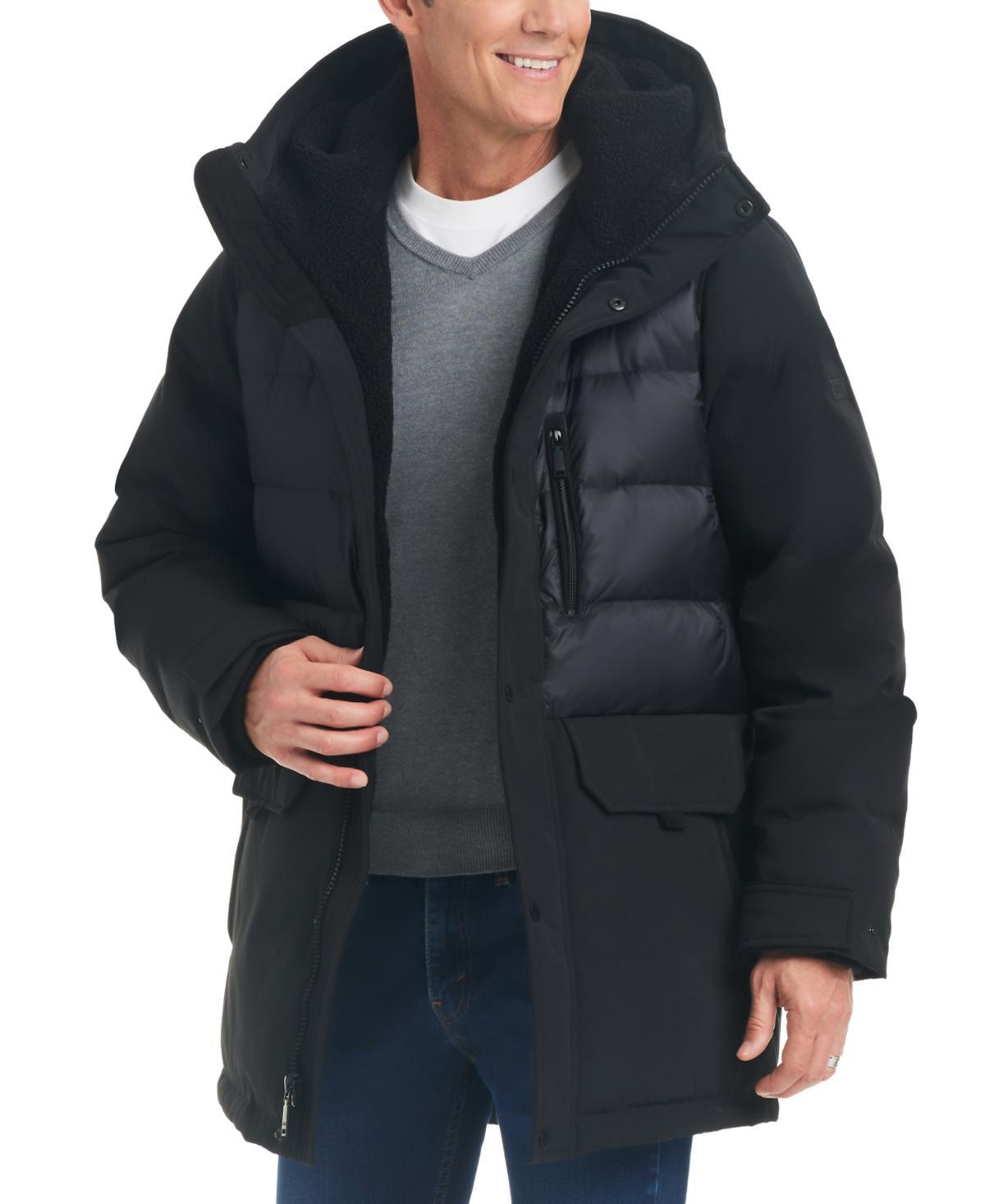 Vince Camuto Mens Quilted Hooded Puffer Parka Product Image