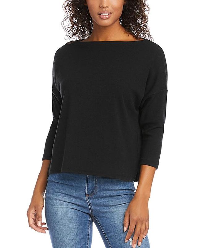 Karen Kane Women's Boatneck Top, , Cotton/Spandex Product Image