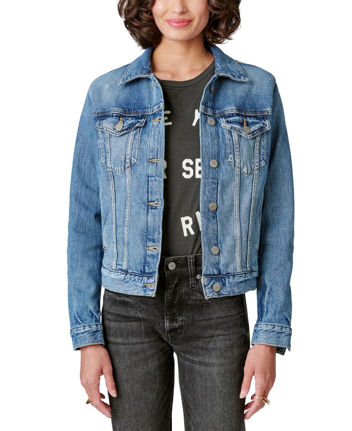 Lucky Brand Womens Tomboy Denim Trucker Jacket product image