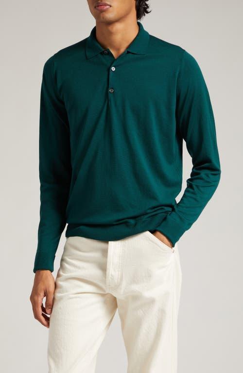 John Smedley Cotswold Wool Polo Sweater Product Image