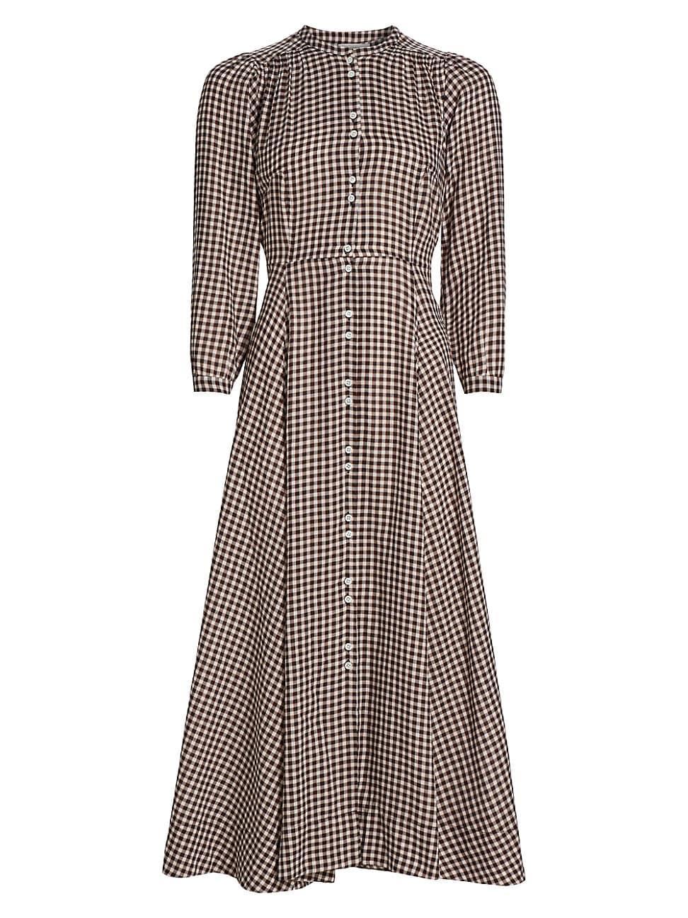 Womens Marielle Gingham Maxi Dress Product Image