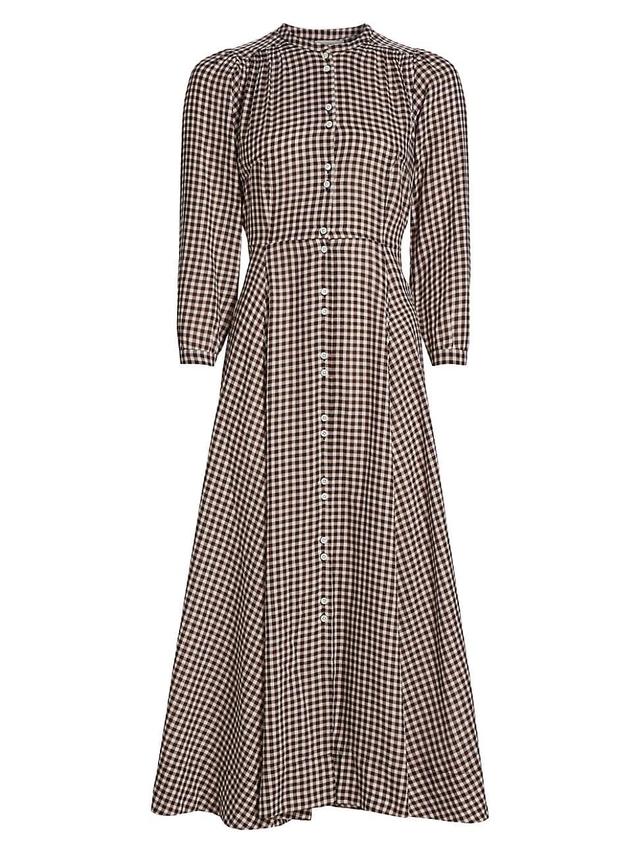 Womens Marielle Gingham Maxi Dress Product Image