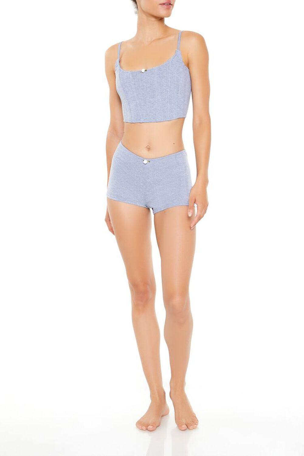 Rosette Corset Cami & Shorts Set | Forever 21 Product Image