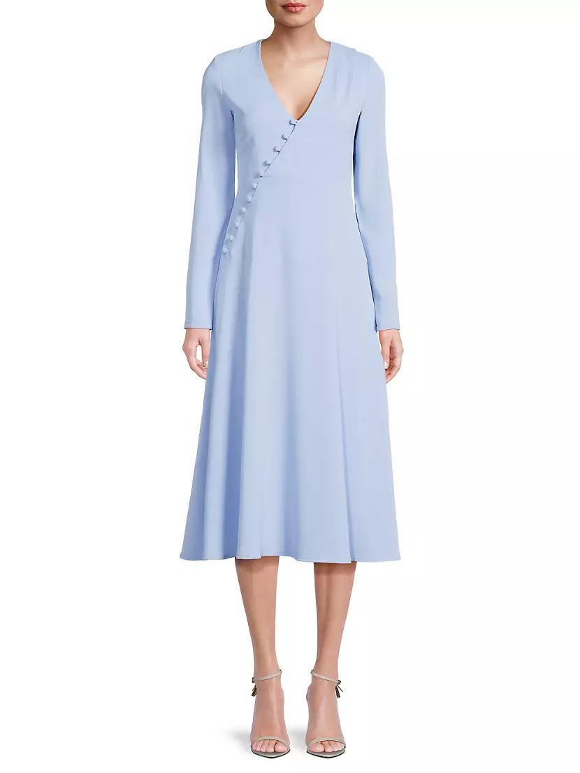 Ladylike Button Midi-Dress Product Image