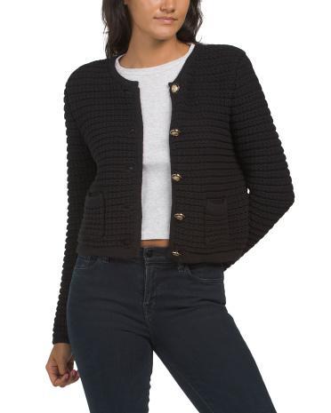 Ladylike Textured Blazer for Women Product Image