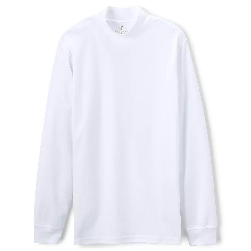 Lands End Mens Super Soft Supima Mock Turtleneck Product Image