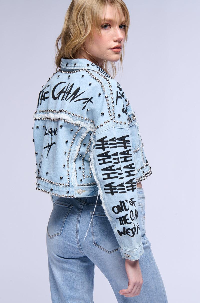 RHYTHM OF THE NIGHT DENIM JACKET Product Image