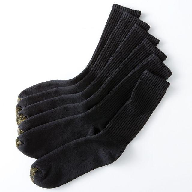 Cotton Cushion Big & Tall Crew Socks 6-Pack Product Image