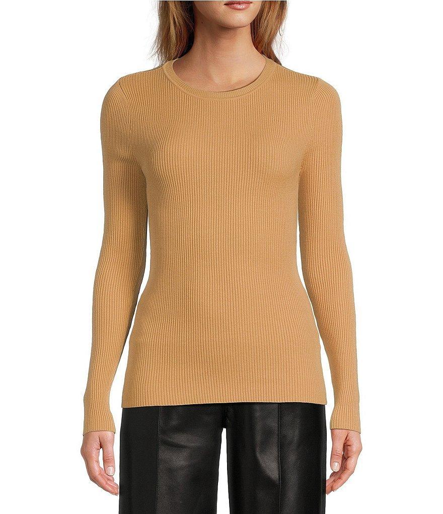 Antonio Melani Aislinn Knit Scoop Neck Ribbed Long Sleeve Top Product Image