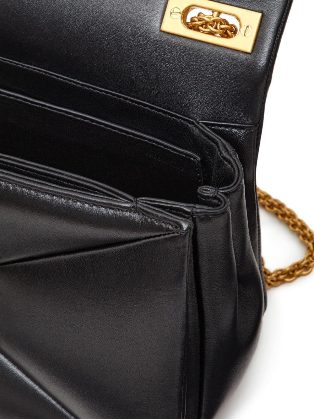 One Stud Nappa-leather Shoulder Bag In Black Product Image