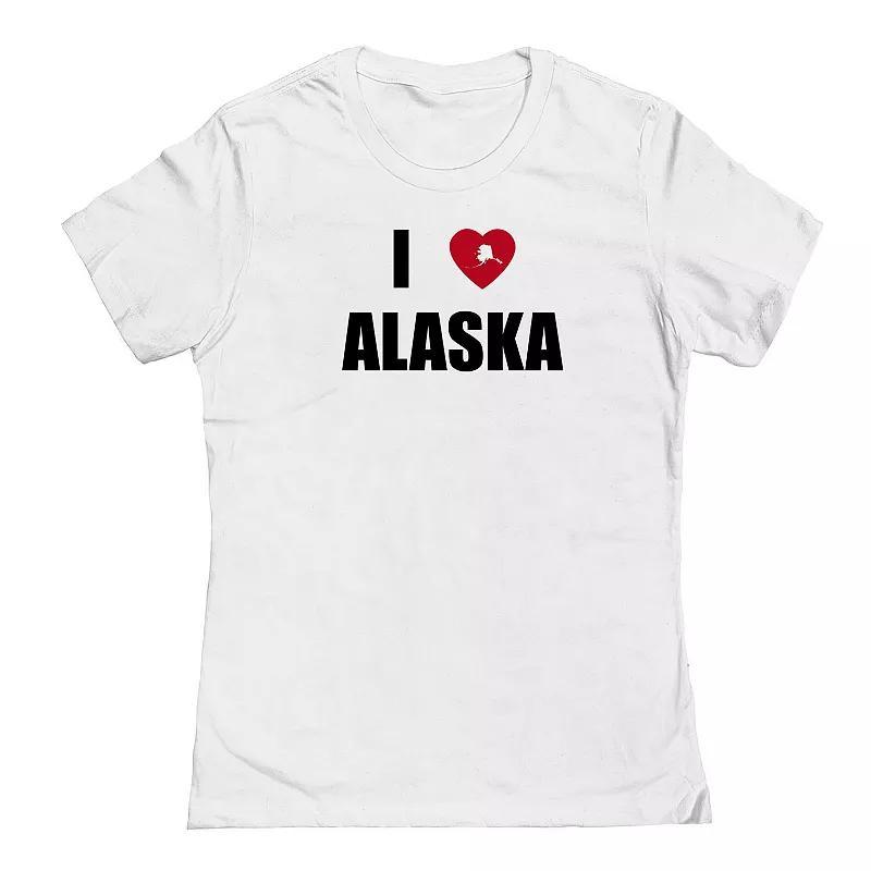 Juniors I Heart Alaska Graphic Tee, Womens Product Image