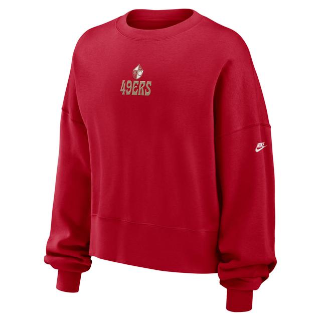 San Francisco 49ers Rewind Nike Womens NFL Pullover Crew Product Image