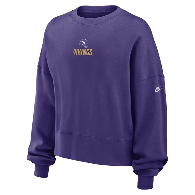 Minnesota Vikings Rewind Nike Women's NFL Pullover Crew Product Image