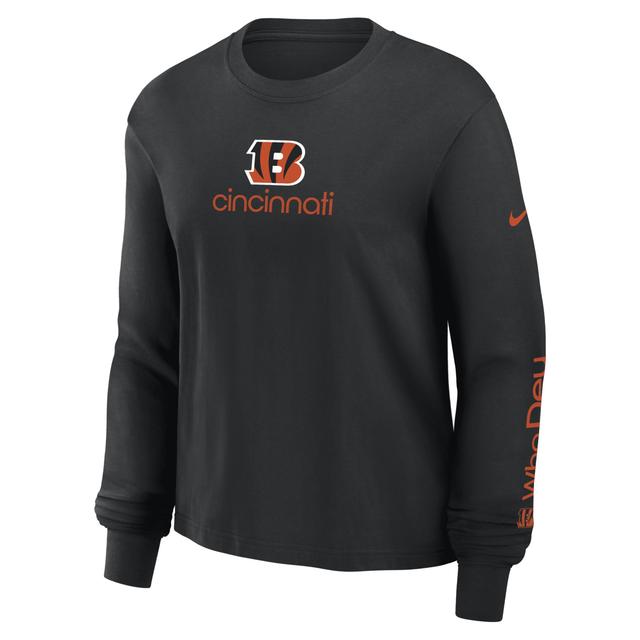 Cincinnati Bengals Boxy Nike Womens NFL Long-Sleeve T-Shirt Product Image