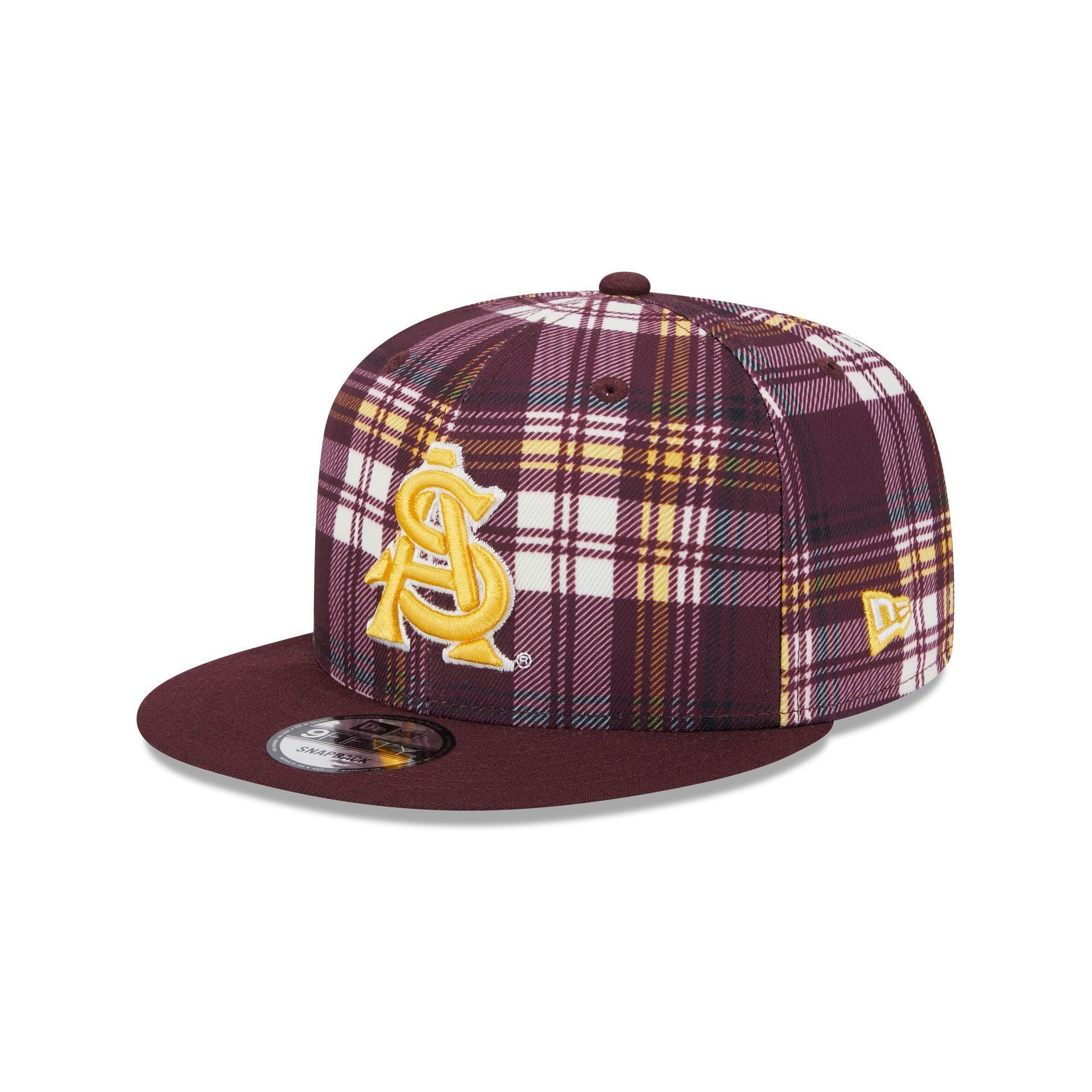 Arizona State Sun Devils Plaid 9FIFTY Snapback Hat Male Product Image