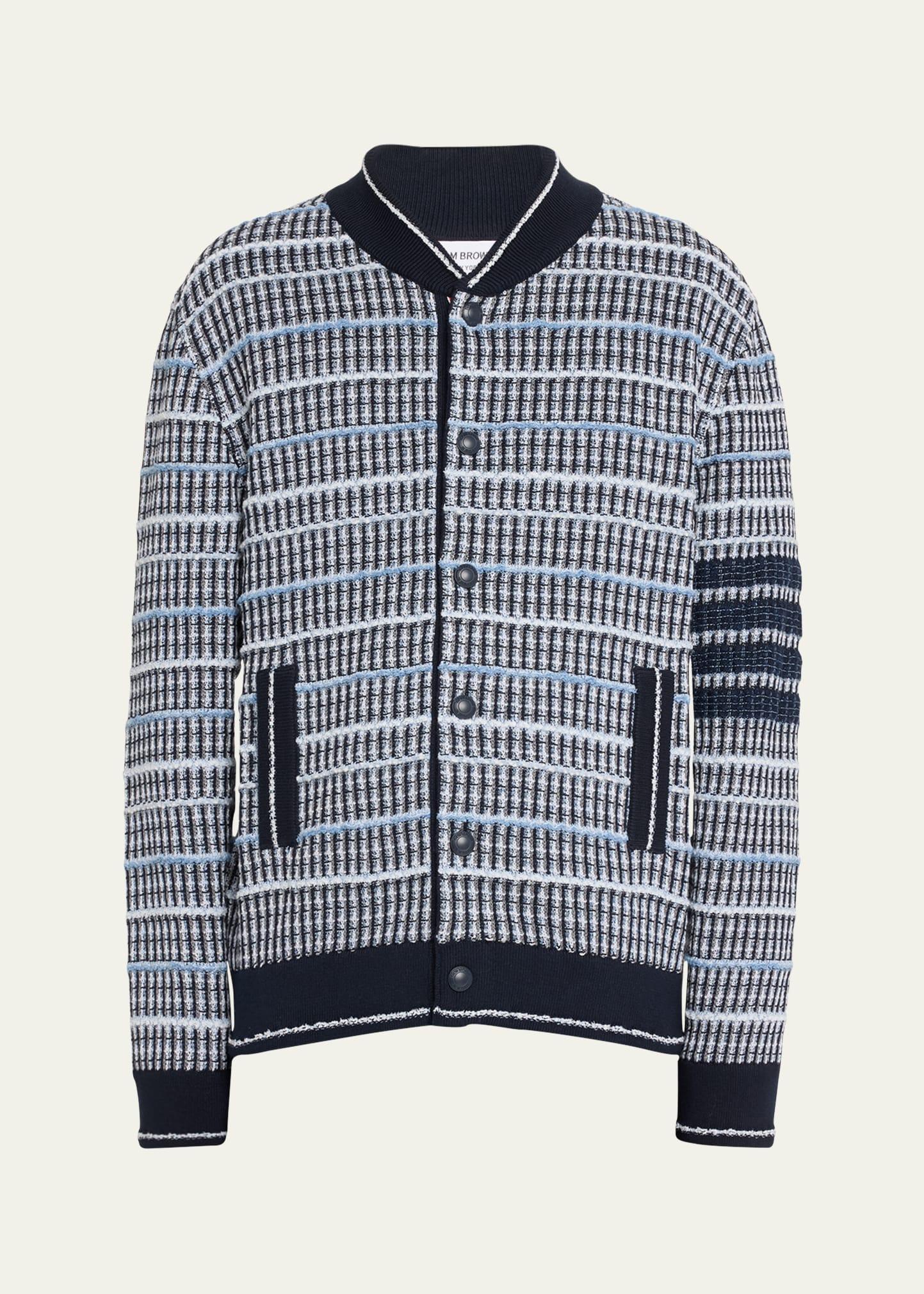 Mens Tweed Bomber Jacket Product Image