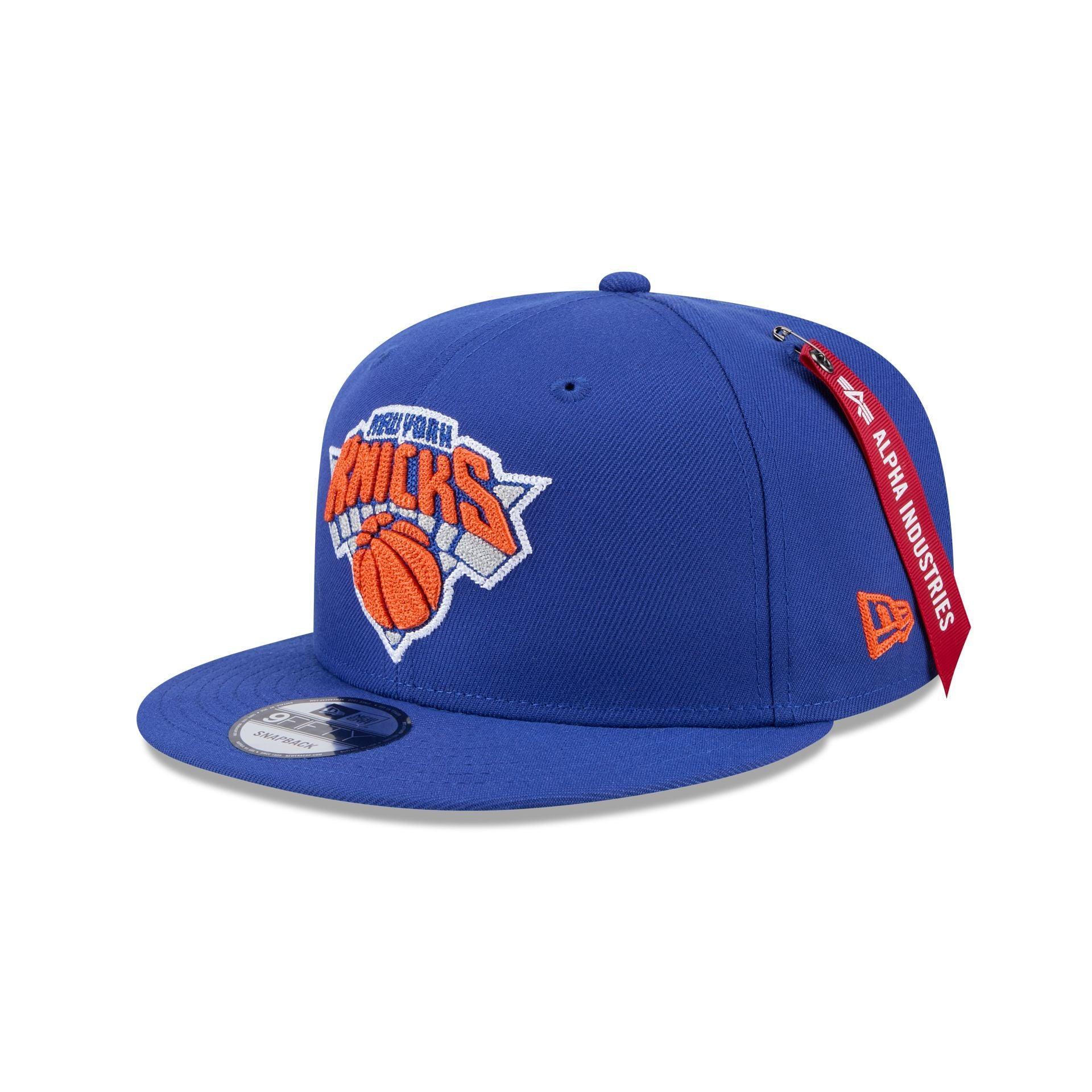 Alpha Industries x New York Knicks Blue 9FIFTY Snapback Hat Male Product Image