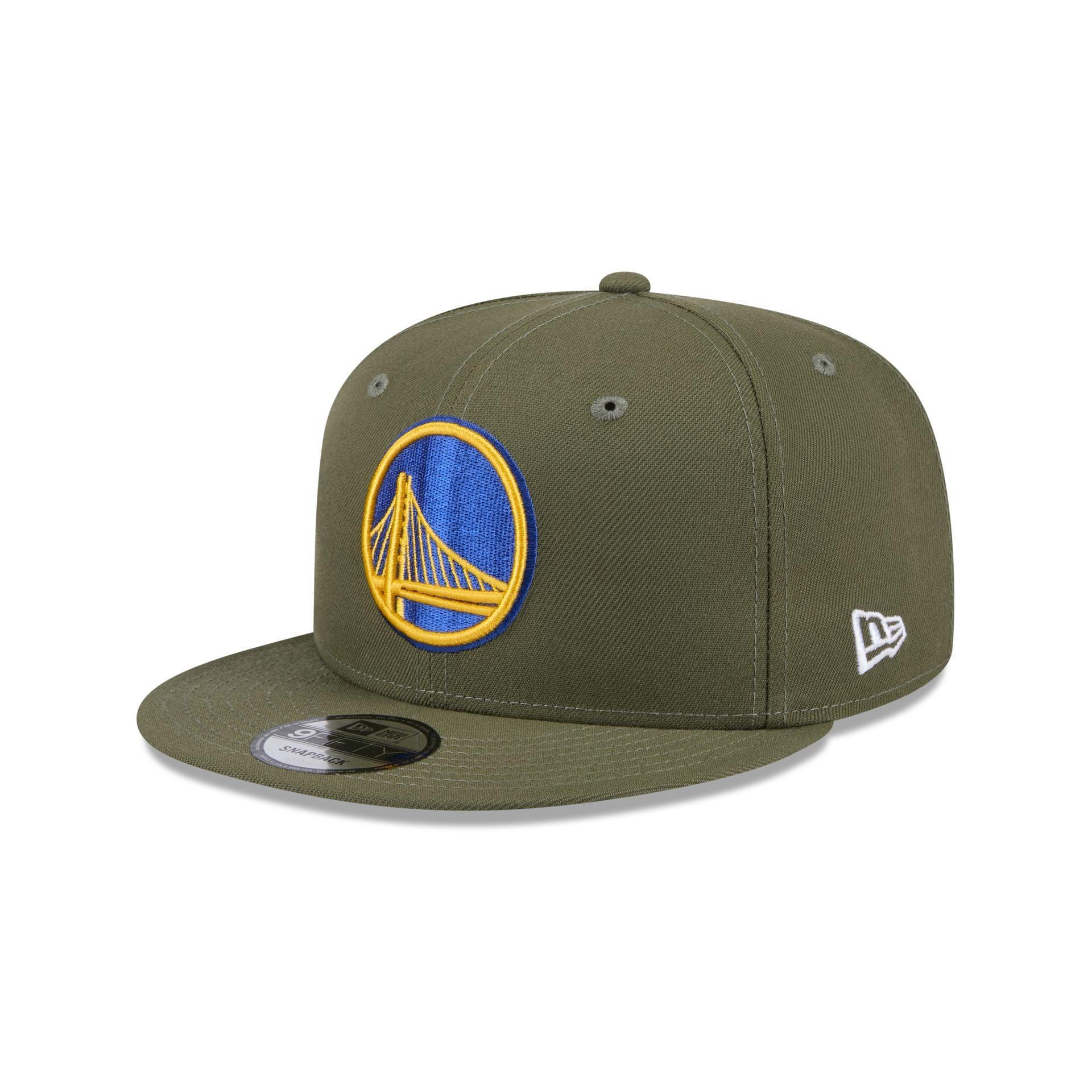 Golden State Warriors Olive 9FIFTY Snapback Hat Male Product Image