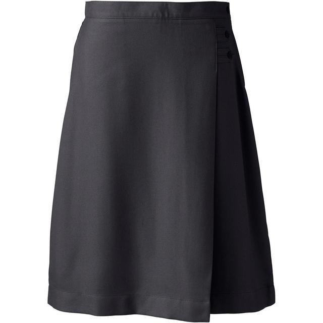 Womens Lands End Solid Below the Knee A-line Skirt Product Image