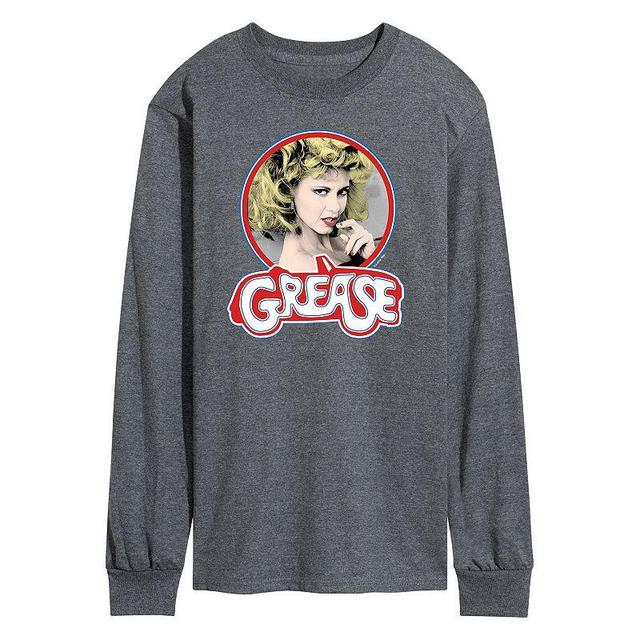 Mens Grease Sandy Long Sleeve Tee Dark Grey Product Image