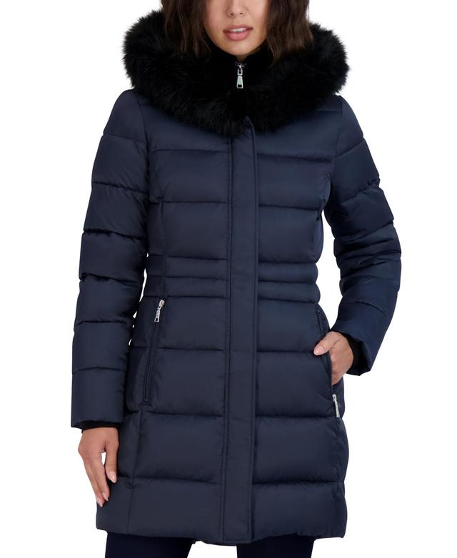 Tahari Dana Quilted Hooded Coat Product Image