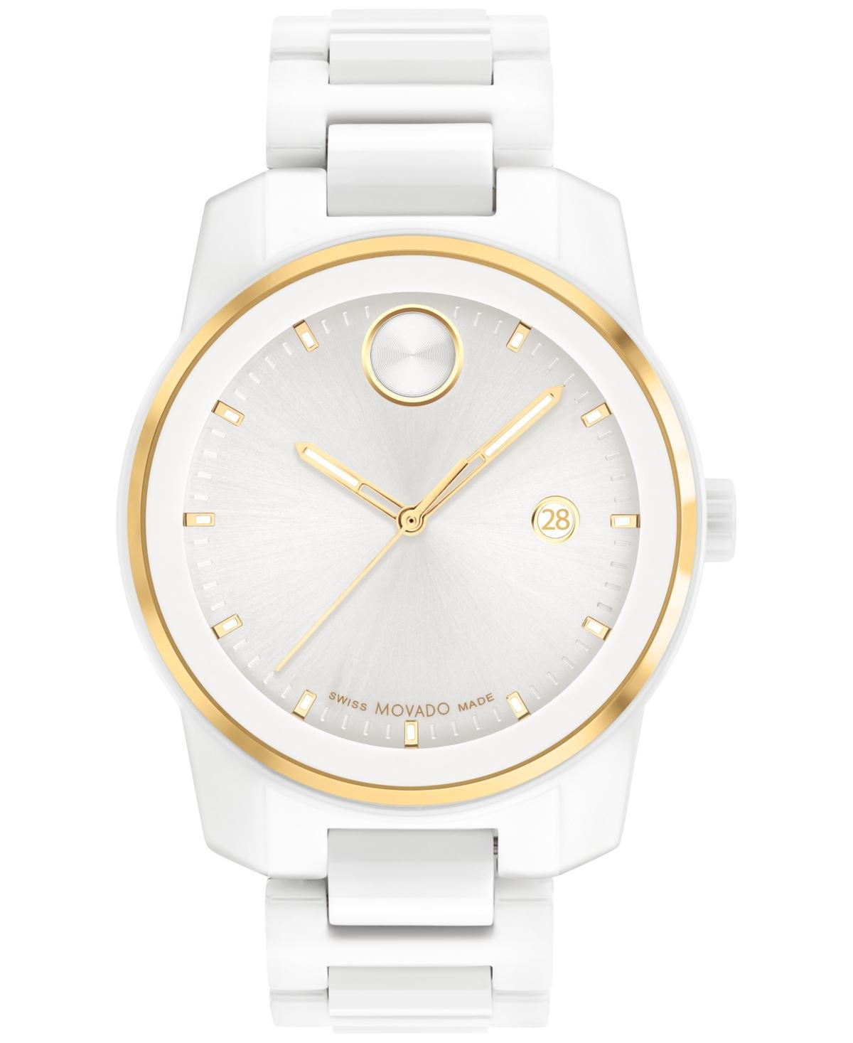 Men's Movado BoldÂ® Verso White Ceramic Watch with White Dial (Model: 3600900) Product Image