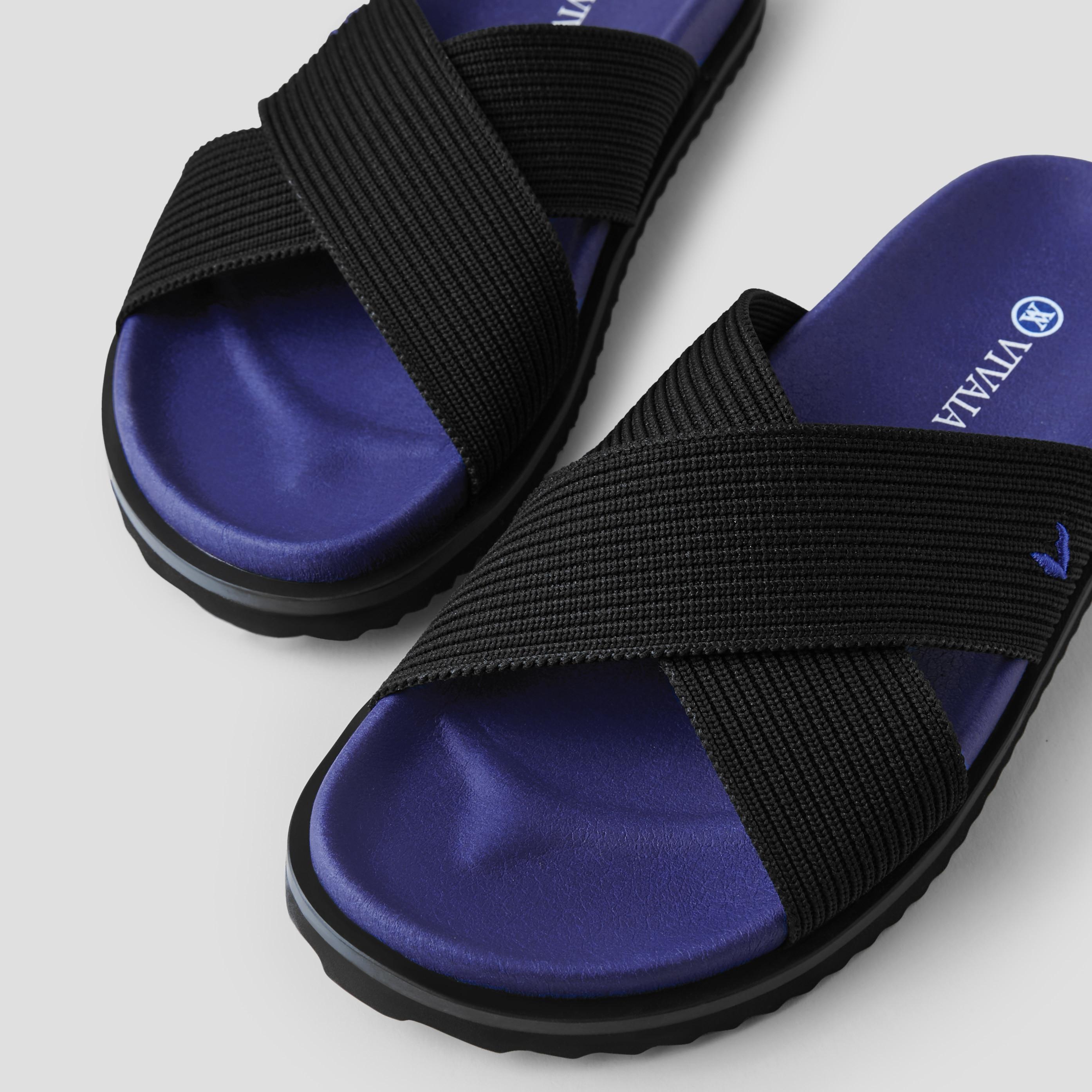 Criss Cross Straps Slides (Natalia) Product Image