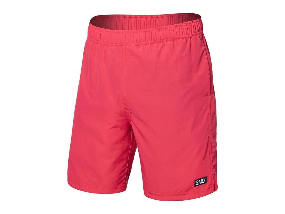 SAXX UNDERWEAR Go Coastal 2-N-1 7 Short with DropTemp Hydro Liner (Hibiscus) Men's Swimwear Product Image