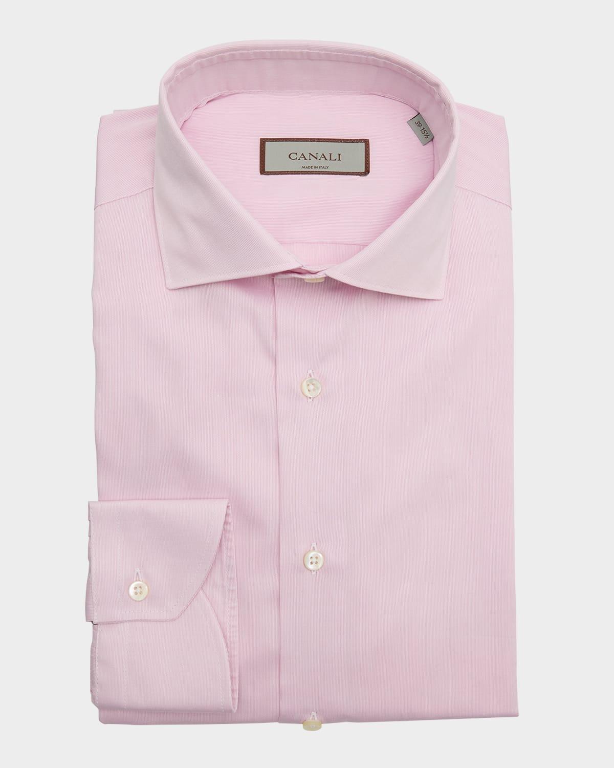 Men's Solid Textured Dress Shirt Product Image