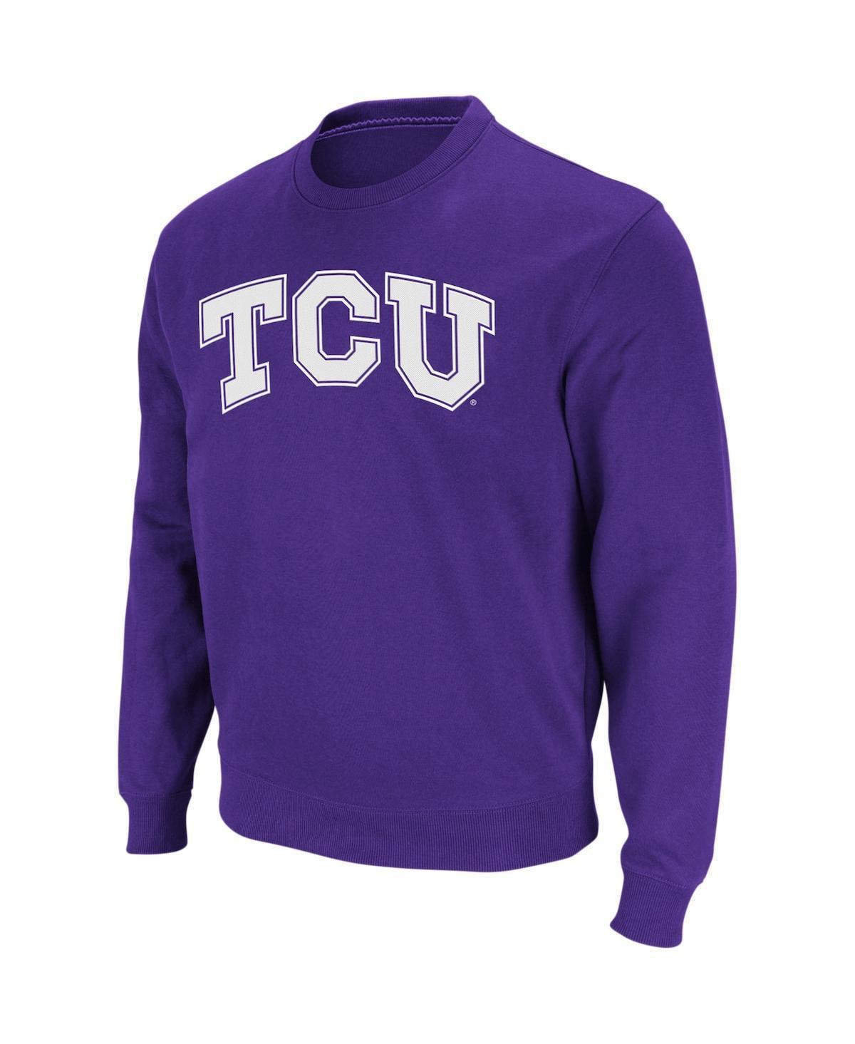 Colosseum Mens Tcu Horned Frogs Arch & Logo Crew Neck Sweatshirt Product Image