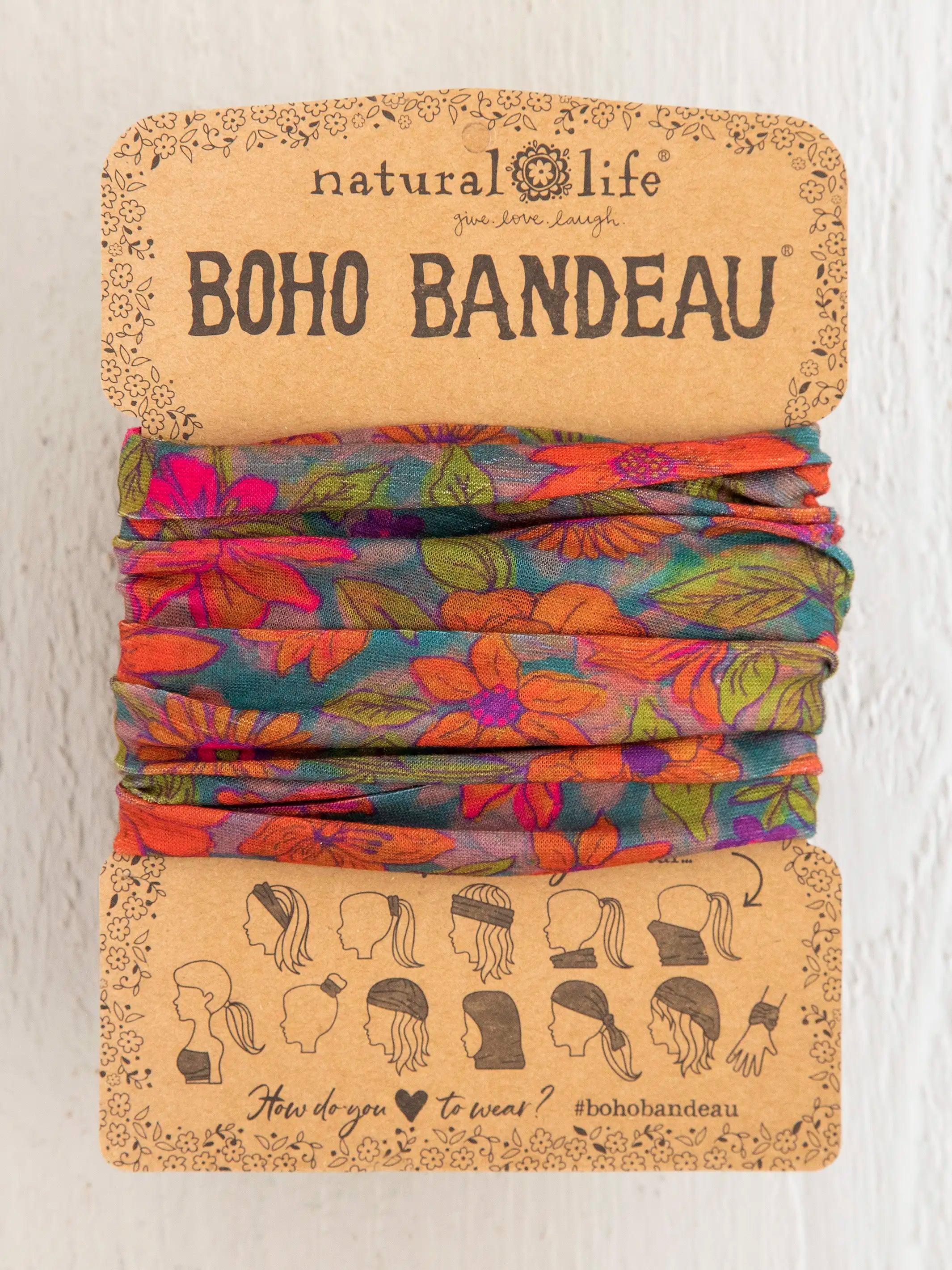 Full Boho Bandeau® Headband - Watercolor Neon product image