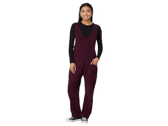 Free People High Roller Cord Jumpsuit (Italian Plum) Women's Jumpsuit & Rompers One Piece Product Image