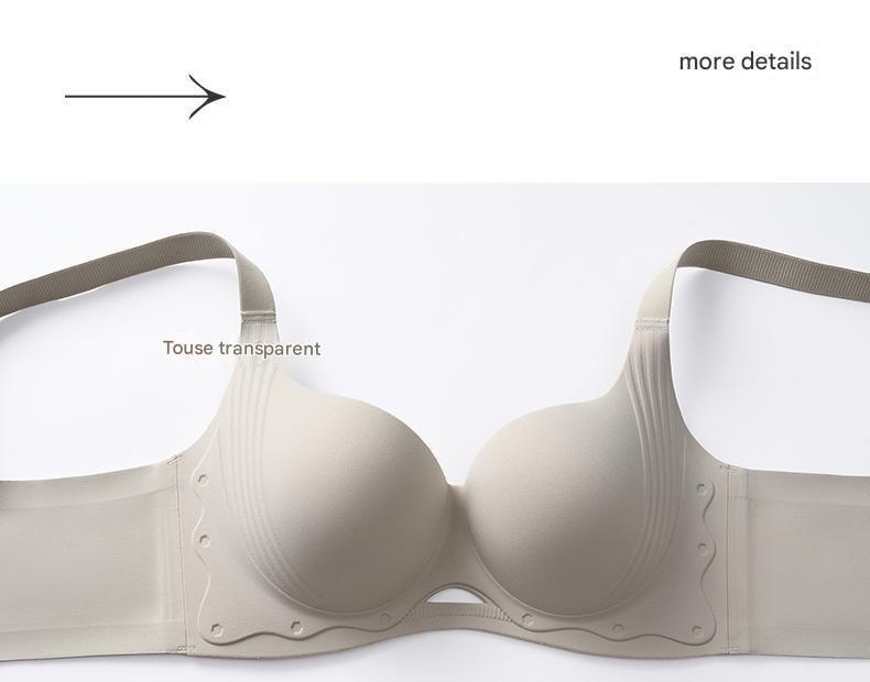 Plain Cutout Seamless Bra Product Image