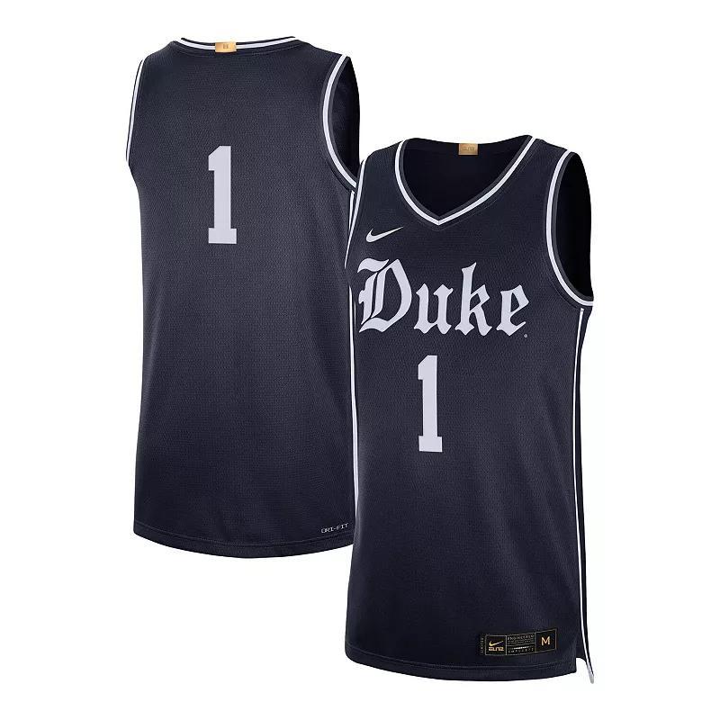 Mens Nike #1 Duke Blue Devils Limited Authentic Jersey Product Image