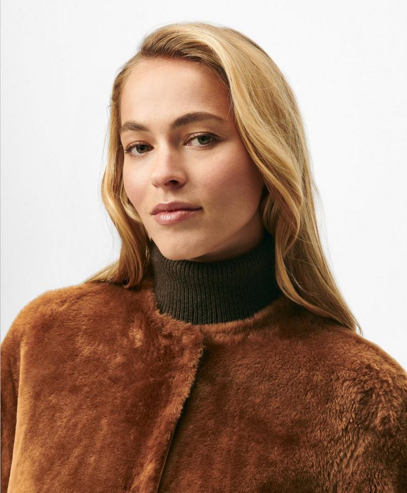 Reversible Belted Shearling Coat Product Image