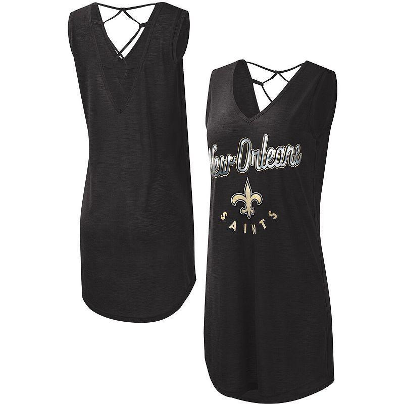 Womens G-III 4Her by Carl Banks New Orleans Saints Game Time Swim V-Neck Cover-Up Dress Product Image