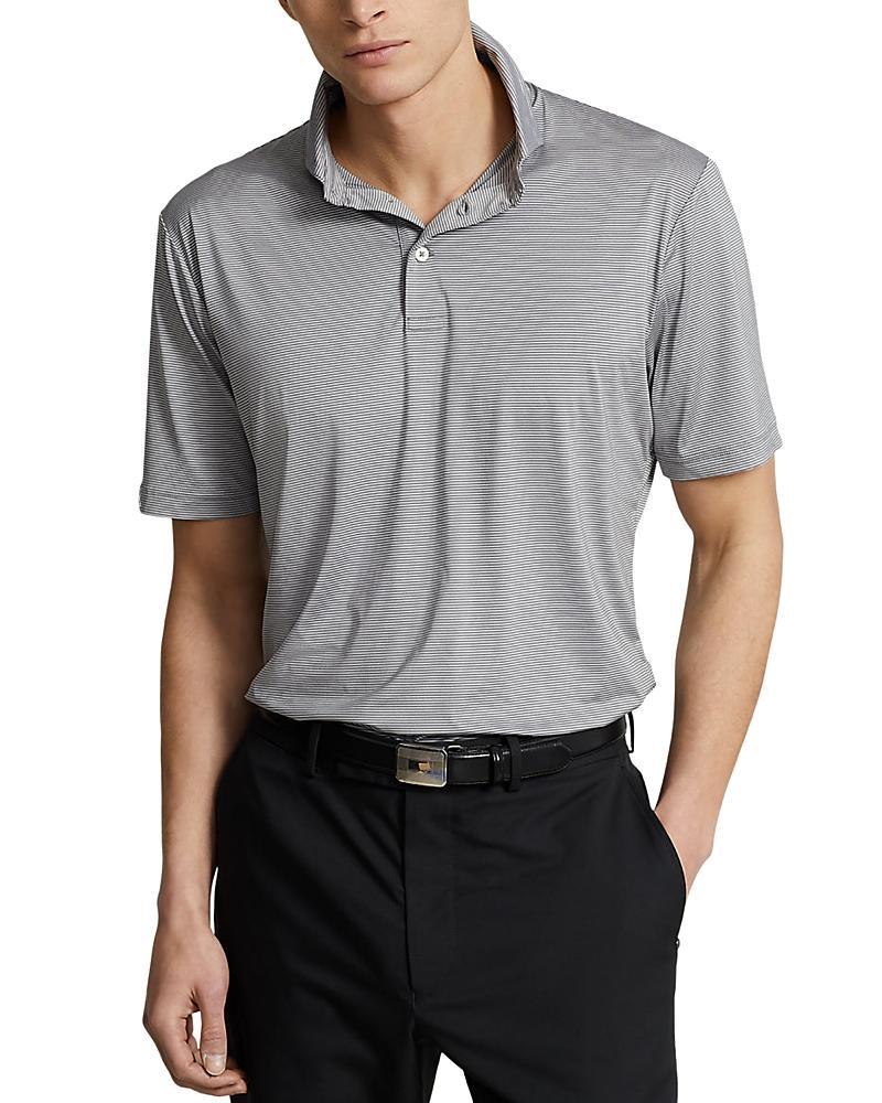 Mens Striped Short-Sleeve Polo Shirt Product Image