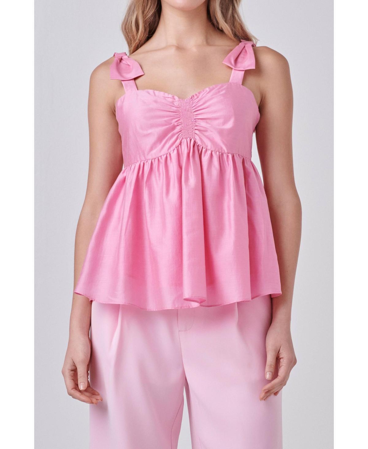 endless rose Womens Bow Accent Top Product Image