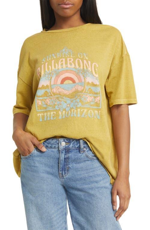 Billabong Sunrise On The Beach T-Shirt for Women Green Product Image