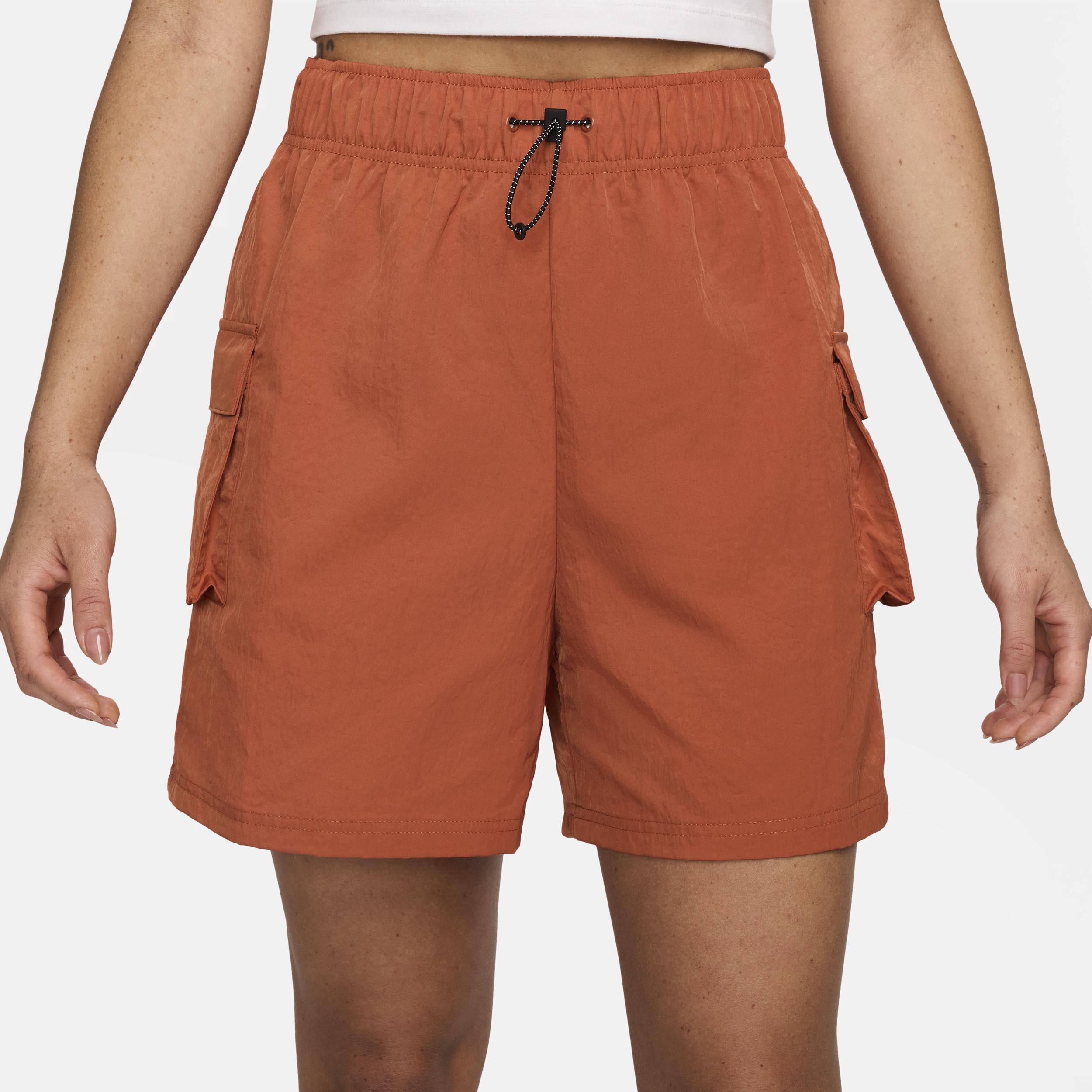 Womens Nike Sportswear Essential Woven High-Rise Shorts Product Image