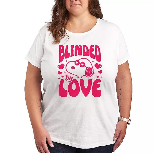 Plus Peanuts Cool Joe Blinded By Love Graphic Tee, Womens Product Image