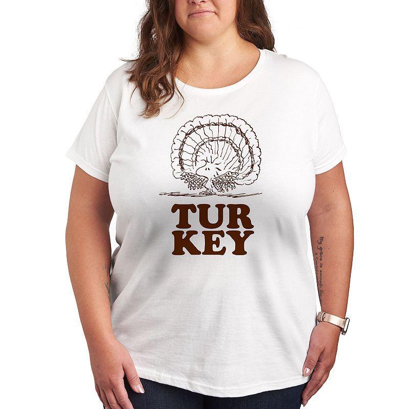 Plus Peanuts Woodstock Turkey Graphic Tee, Womens Product Image