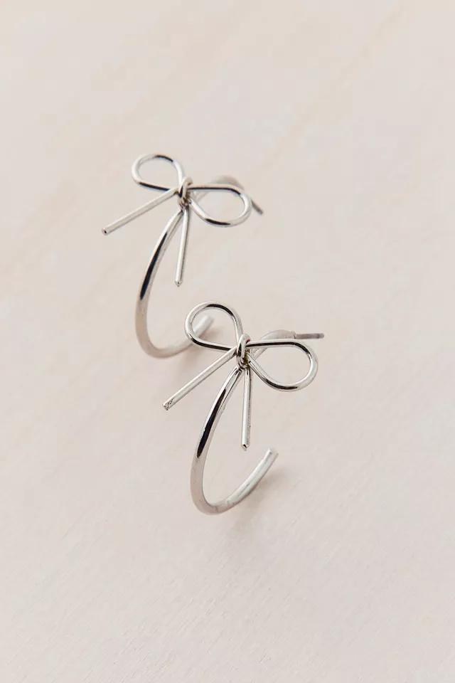 Bow Hoop Earring Product Image