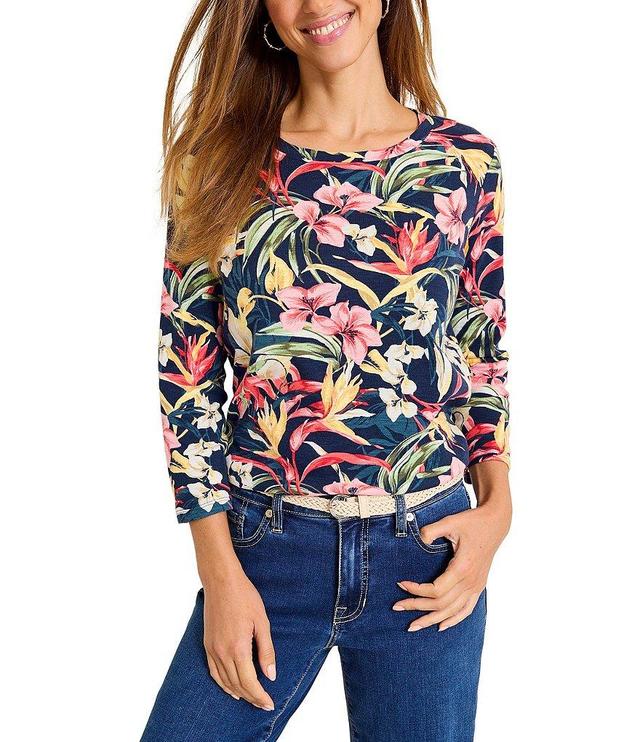 Tommy Bahama Ashby Isles Flora Amora Scoop Neck 3/4 Sleeve Tee Product Image