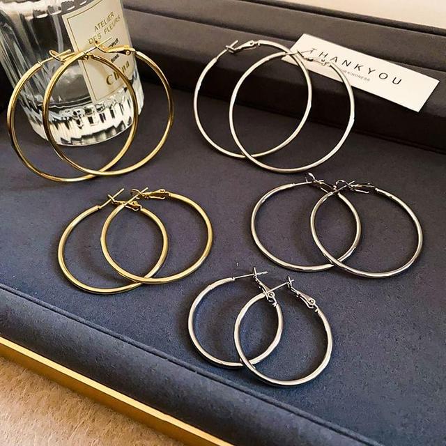 Shiny Hoop Earring Product Image