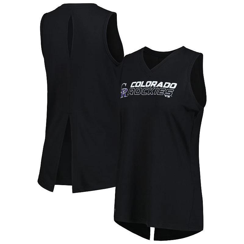 Womens Levelwear Colorado Rockies Paisley Chase V-Neck Tank Top Product Image