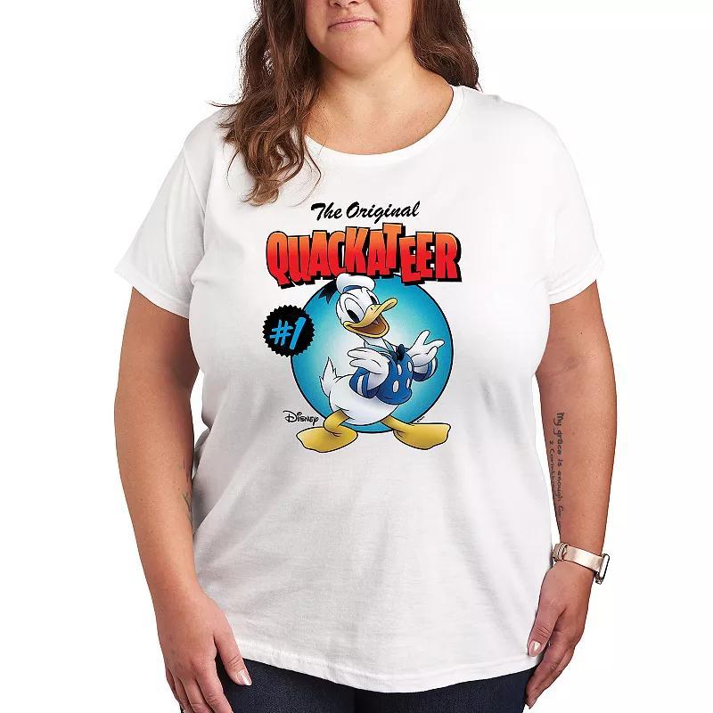 Disneys Donald Duck Plus Quackateer Graphic Tee, Womens Product Image