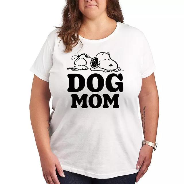 Plus Peanuts Snoopy Dog Mom Graphic Tee, Womens Product Image